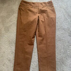 Ruby Rd. Saddle Brown Slimming Contour Pant Size 16